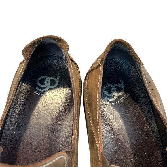 G-Defy Gravity Defyer Brown Leather Moc Toe Slip On Loafer Shoes Mens Size 13 main image 11